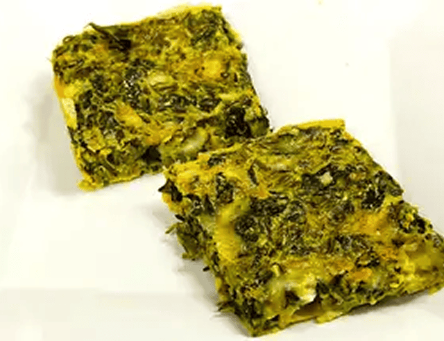 Savory spinach cheese squares